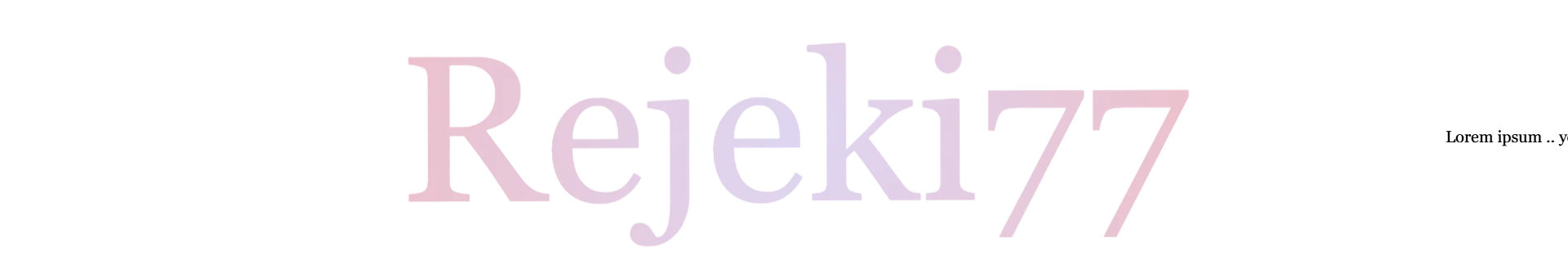 Rejeki77